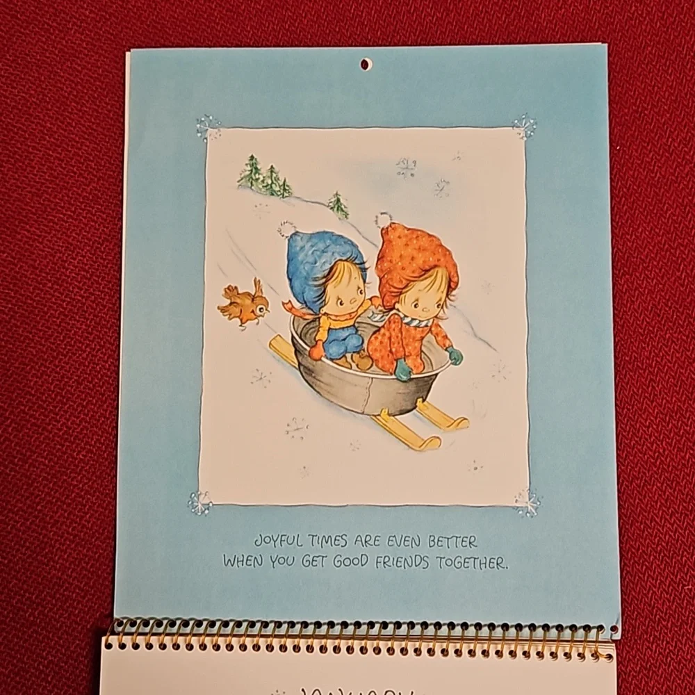 Betsey Clark Little Bits Of Wisdom 1984 wall calendar UNUSED Vintage Hallmark